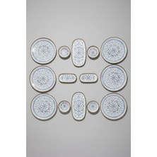 İpek Porselen 6 Kişilik 14 Parça Toledo  Porselen Kahvaltı Takımı Egzon Ipek – Şık Kahvaltı Seti