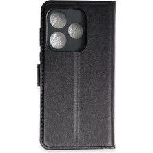 Gld-Spt- Newface Tecno Spark 10C Tr S Plus Kapaklı Kılıf - Siyah