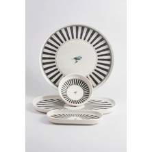 İpek Porselen 6 Kişilik 14 Parça Toledo  Porselen Kahvaltı Takımı Larkin Ipek – Şık Kahvaltı Seti