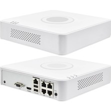 Hikvision Hıkvısıon DS-7104NI-Q1/4P, 4kanal Poe, 4mpix, H265+, 1 Hdd, UHD 1520P Kayıt, 40-60MBPS Bant Genişliği, Nvr
