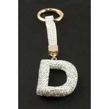 Zero Land Gld-Spt- Harfli Saroski Taşlı Anahtarlık-D