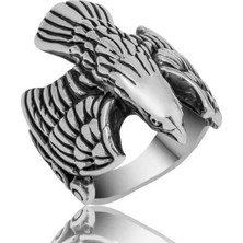 Inure Jewelry Gümüş Kartal Erkek Yüzük
