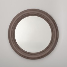 Selim Round Yuvarlak Ayna Taupe