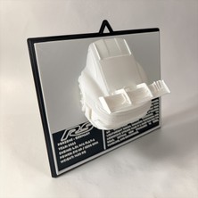 Major Hobi Porsche 911 RS 3D Baskı Duvar Tablosu Araba Temalı Dekoratif Tablo 19x21,5 cm