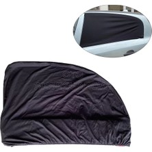 Alfa Aksesuar 03 Elastik Oto Yan Cam Bebek Güneşlik Araba Perdesi Hatchback Uyumlu 1 Adet