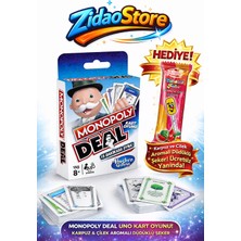 Emrah Gültekin Monopoly Deal Kart Oyunu Aile Oyunu Hızlı Kart Oyunu Hediyeli Düdüklü Şeker Seti Hediye Paketinde