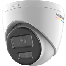Hikvision Hıkvısıon DS-2CD1327G2H-LIUF, 2mpix, 2.8mm Lens, H265+, 30MT Gece Görüşü, Color Vu, Smart Hybrid Light, Full Time Color, Dahili Mikrofon, Dome Ip Kamera