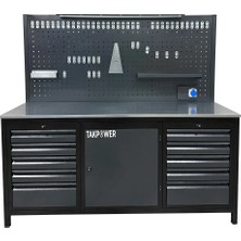 Takpower TTR4410 2 Metre Takım Tezgahı 10 Çekmeceli 1 Dolaplı