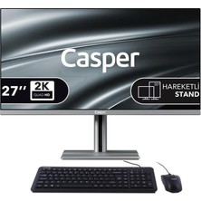 Casper Nirvana A97.210H-Be00X-V-G Gri U5-210H 16Gb Ram 500Gb Nvme Ssd 27" Pivot Freedos All İn One