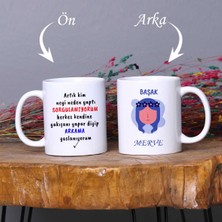 Zoommatik Başak Burcuna Özel Hediye Mottolu Isimli Kupa Bardak