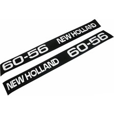 Peren Traktör New Holland 60-56 Yan Yazı Takımı Kaporta Etiketi Sağ - Sol Kaput Sticker Seti