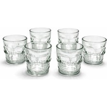 MiraLive 6'lı Kurukafa Cam Shot Bardağı ALK2152