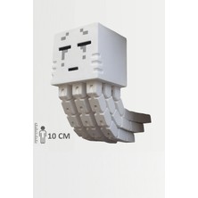 Artivo Minecraft Ghast Tentacles Beyaz Hayalet Hareketli Eklemli Figür