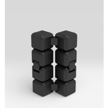 Major Hobi 3D Baskı Sonsuzluk Küpü Infinity Cube – Stres Giderici Zeka Oyuncağı - Siyah