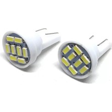 Alfa Aksesuar 03 T10 LED Park Ampulu 8 Ledli Beyaz 2'li