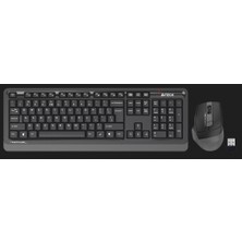 A4Tech A4 Tech FG1035, Gri, Fstyler, 2.4ghz Kablosuz, Türkçe Q, Klavye Mouse Set
