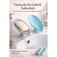 DİYA3 2 Adet Katı Sabunluk Pratik Vantuzlu Su Giderli Sabunluk | Vantuzlu Su Tutmaz
