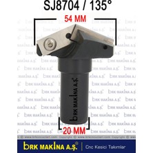 Brk 135 Derece Saplı Jiletli Freze