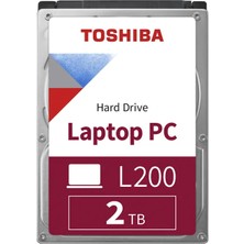 Verto Toshıba L200, HDWL120UZSVA, 2.5&amp;quot;, 2tb, 128MB 5400 Rpm, Notebook HDD (Türkiye Distribütörü Garantili)
