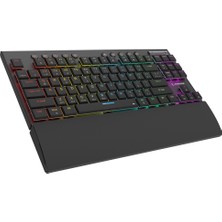 Verto Rampage Beru, Siyah, 2.4ghz ve Bluetooth Kablosuz, Rgb Lighting, Red Mekanik Switch, Abs Case, 1000MAH Bataryalı Gaming Klavye
