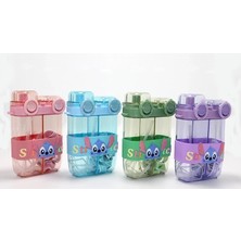 MiraLive Stitch Çift Bölmeli Pipetli Matara & Suluk ALK5107
