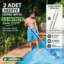 Yousky Şarjlı Havuz Süpürgesi - 2 Adet Sap Hediyeli - 2.57 m Erişim