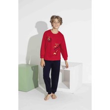 Rapapa Erkek Çocuk Uzun Kollu Pijama Takımı Rahat Kalıp 7419KK