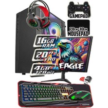 Warbox Eagle 16GB Ram X5650 Işlemci 256GB SSD R7 240-4GB E.kartı 20" Monitör Gaming Takım Bilgisayar