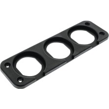 MELLİFERA Üçlü Plastik Panel ( Çakmaklık, Usb,type-C ve Voltmetre Için Delikli Plastik Panel )