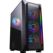 Cougar Mx410 Mesh-G Rgb Cougar Xtc650 650W 80+ Power Supply Boş Bilgisayar Kasası