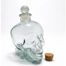 MiraLive Cam Kurukafa Içki Şişesi 16 cm ALK2154