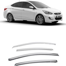 ferrous autoaccessories Hyundai Accent Blue Ferrous Oem Abs Krom Cam Rüzgarlığı 2010 2021