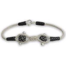 Inure Jewelry Gümüş Kazaziye Örgü Bileklik