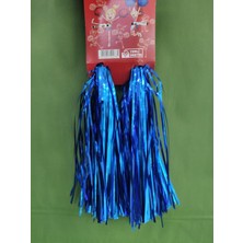 İrem Parti Dükkanı Gösteri Ponponu Parlak Koyu Mavi Ponpon 1 Çift