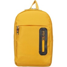  castelo 15.6" notebook sırt çantası hardal rengi