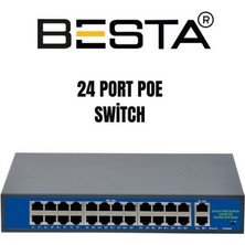 Nikaa Shop F2420GBL-A 24 Port 10/100/1000 Poe Switch