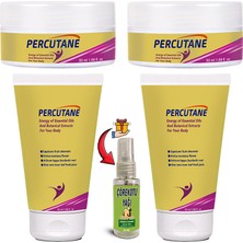 Percutane 2şerli Set: Tüp + Kavanoz Kapsikum Arnika Montana Dulavratotu Kökü Kremi 50ML + Çörekotu Yağı Vücut Masaj Seti