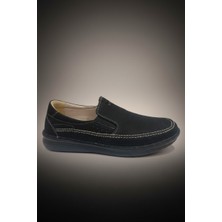 Modayak Coppo Milano Siyah Velvet Hakiki Deri Günlük Erkek Ayakkabı