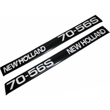 Peren Traktör New Holland 70-56S Yan Yazı Takımı Kaporta Etiketi Sağ - Sol Kaput Sticker Seti