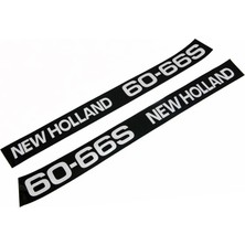 Peren Traktör New Holland 60-66S Yan Yazı Takımı Kaporta Etiketi Sağ - Sol Kaput Sticker Seti