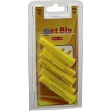 SiHako Elbis-58 ( 10MM ) ( Roket ) Dübel Sarı ( 12PCS )*12X24