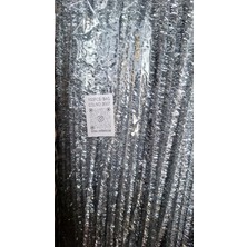 Mutkin Gümüş Simli Renk Şönil Renk Kod B007 🌸tel, El Işi, Dıy Çiçek Yapım Teli, 1 Paket 100 Adet, - 30 cm