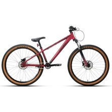 26J Carraro  Bandıt 1-V Hd Dağ Bisikleti - Mat Koyu Kırmızı Siyah - 31 Kadro