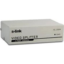  sl-2504 4 vga 250mhz monitör splitter