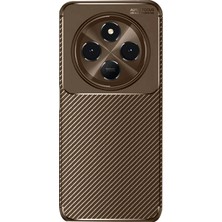 SiHako Redmi 14C Kılıf Auto Focus Karbon Kapak - Kahverengi