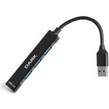 Dark Dk Ac Usb34A 4 Port Usb Hub Çoklayıcı Usa-A 1Xusb-A3.0 3Xusb-A2.0