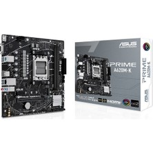 Asus Prime A620M-K 6400Mhz (Oc) Ddr5 Soket Am5 M.2 Hdmi Vga Matx Amd Anakart