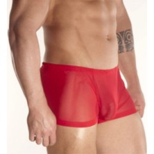 Hafif Giyim Erkek Kırmızı Fantezi Seksi Transparan Boxer HF080888