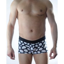 Hafif Giyim Erkek Çok Renkli Puantiye Desenli Boxer HF301102