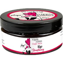 Nipple Nibblers Erotictingle Strawberry Memeucu Hareketlendirici Balsam Çilek Aromalı 50ML - Çilekli Göğüskremi